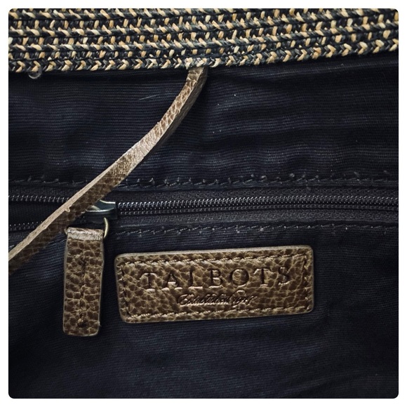 TALBOTS BOHO Style Braided Twine Tote Shoulder Bag - Picture 7 of 15